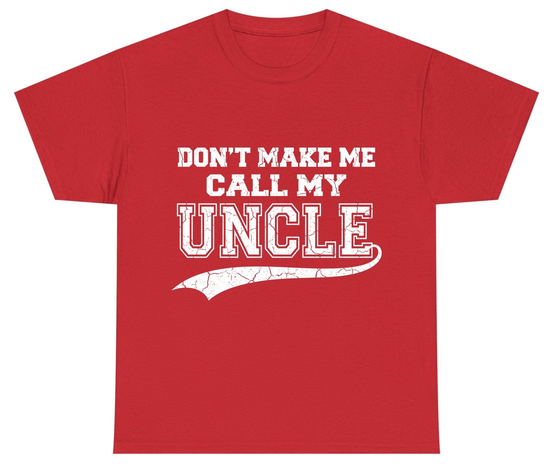 Don't Make Me Use My Uncle Voice uncle Youth T-Shirt Red product mockup