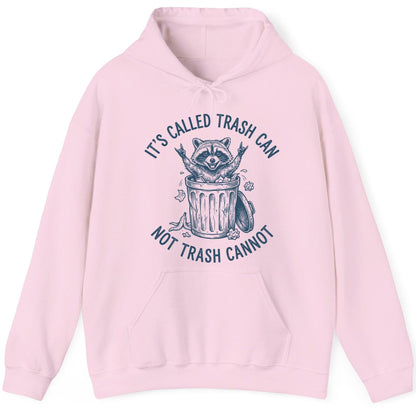 It's Called Trash Can Not Trash Cannot raccoon Hoodie Light Pink product mockup
