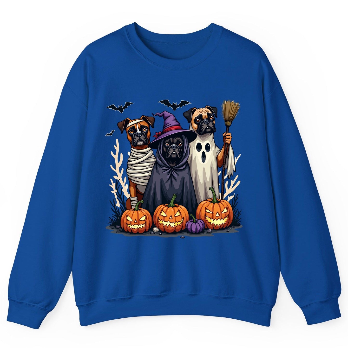 Halloween Dogs in Costume Halloween dogs Sweatshirt Royal product mockup