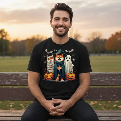 Shiba Inu Halloween Costumes shiba inu T-Shirt Black lifestyle mockup