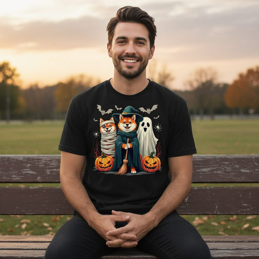 Shiba Inu Halloween Costumes shiba inu T-Shirt Black lifestyle mockup