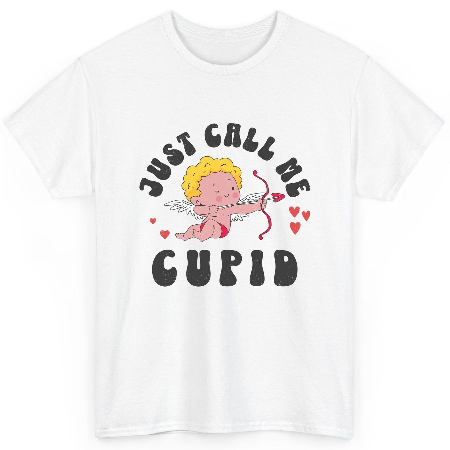 Just Call Me Cupid cupid T-Shirt White product mockup