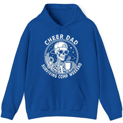 Cheer Dad Surviving Comp Weekend cheer dad Hoodie Royal product mockup