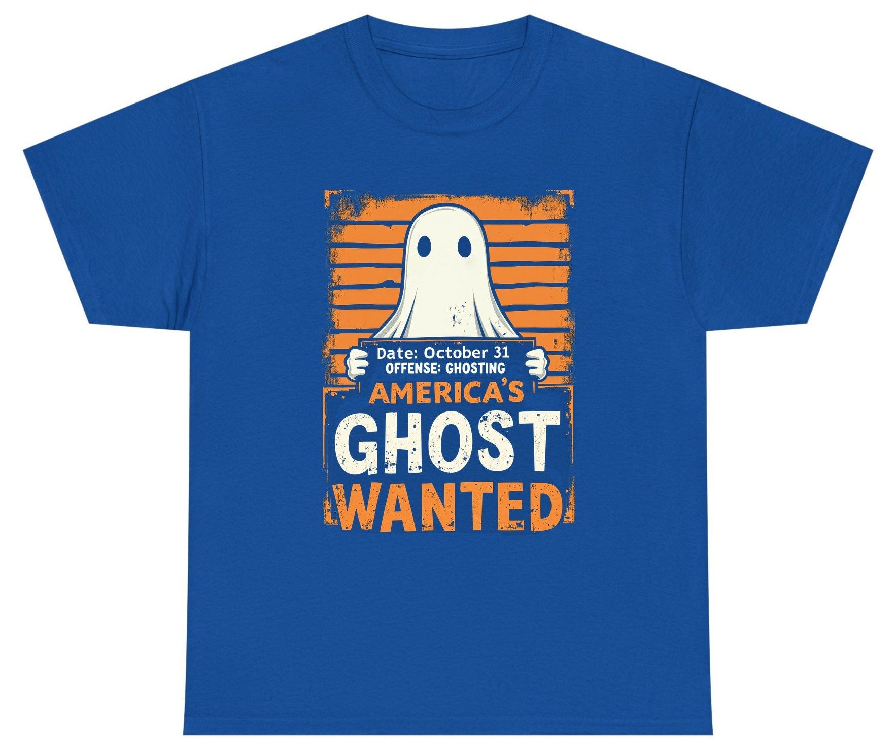 Date October 31 Offense Ghosting America's Ghost Wanted ghost Youth T-Shirt Royal product mockup
