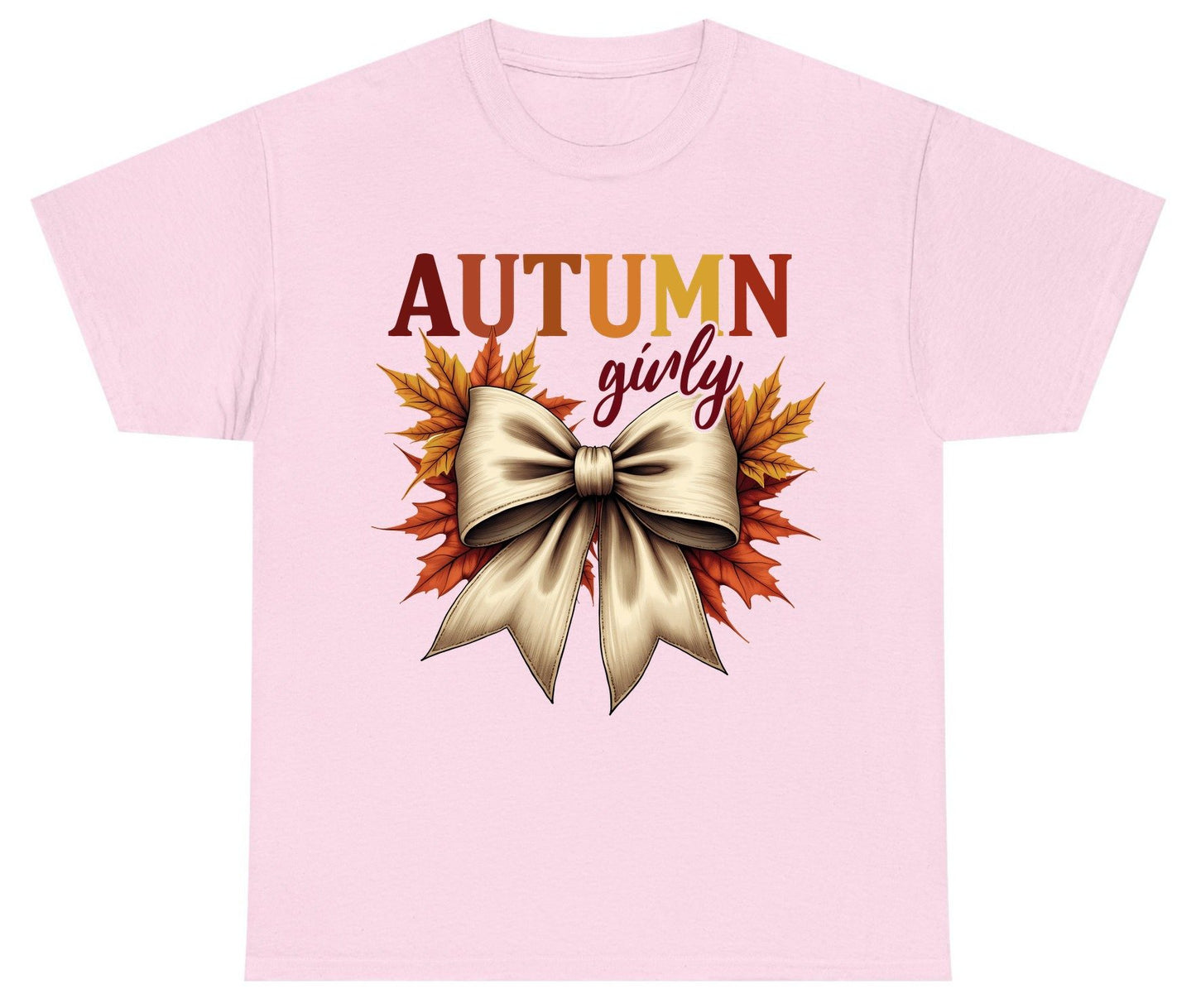 Autumn Girly autumn Youth T-Shirt Light Pink product mockup