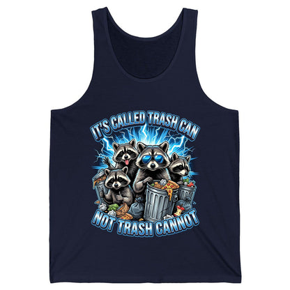 It's Called Trash Can Not Trash Cannot raccoons Tank Top Navy product mockup