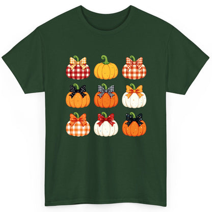 Decorative Fall Pumpkins fall pumpkins T-Shirt Forest Green product mockup