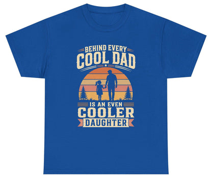Behind Every Cool Dad Is an Even Cooler Daughter father and daughter Youth T-Shirt Royal product mockup