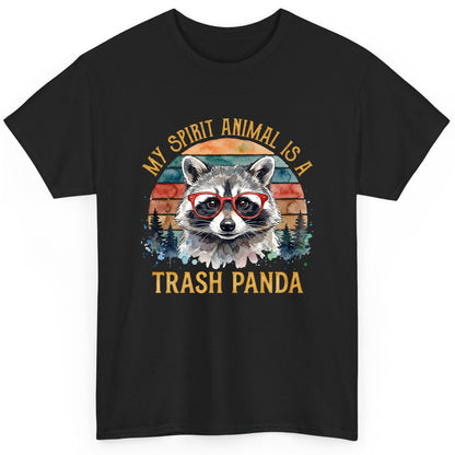 My Spirit Animal Is a Trash Panda raccoon T-Shirt Black product mockup