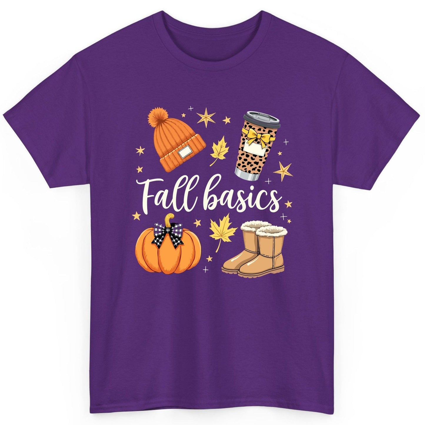Fall Basics autumn essentials T-Shirt Purple product mockup
