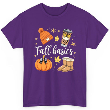 Fall Basics autumn essentials T-Shirt Purple product mockup