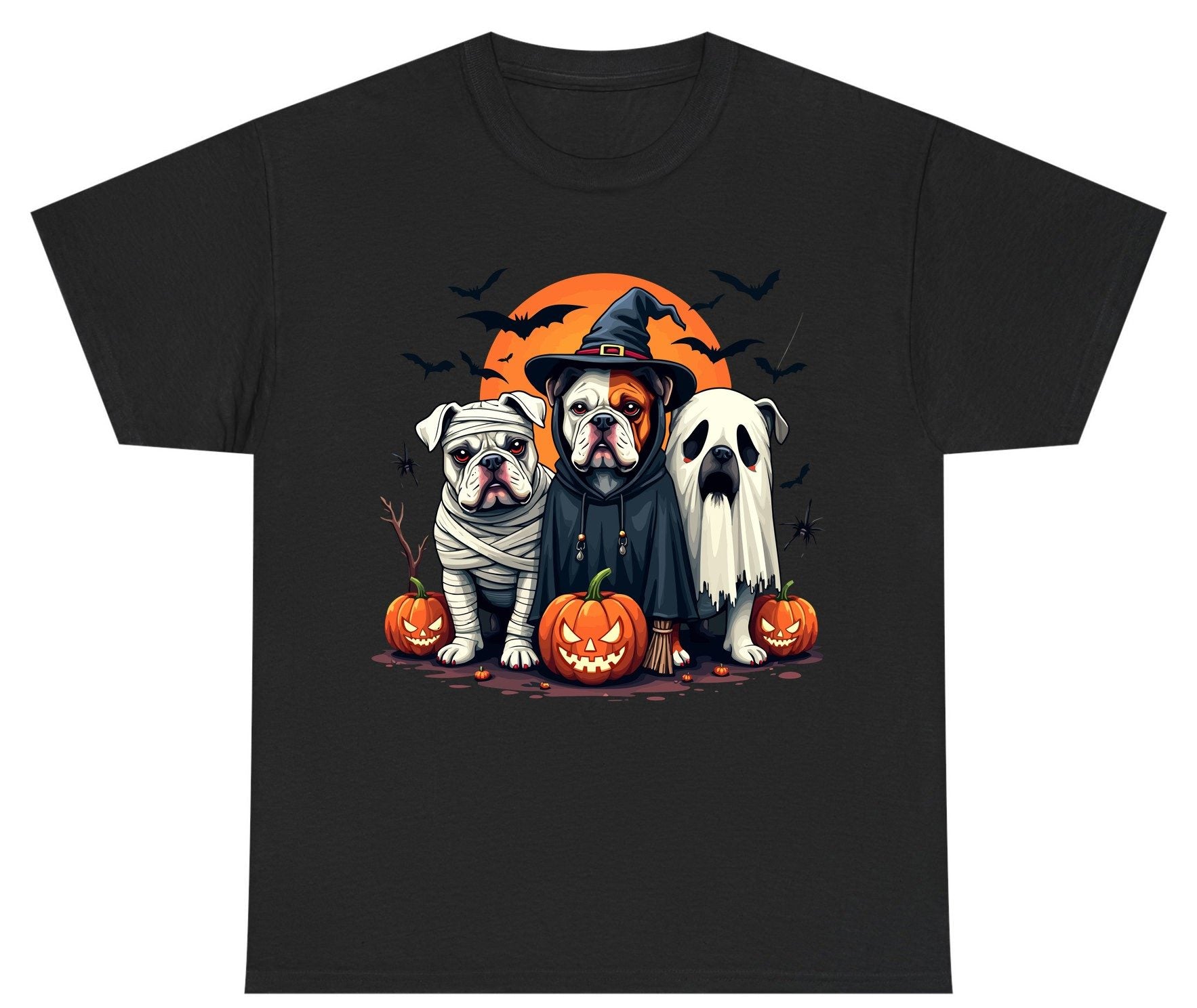 Halloween Bulldogs Costumes Halloween bulldogs Youth T-Shirt Black product mockup