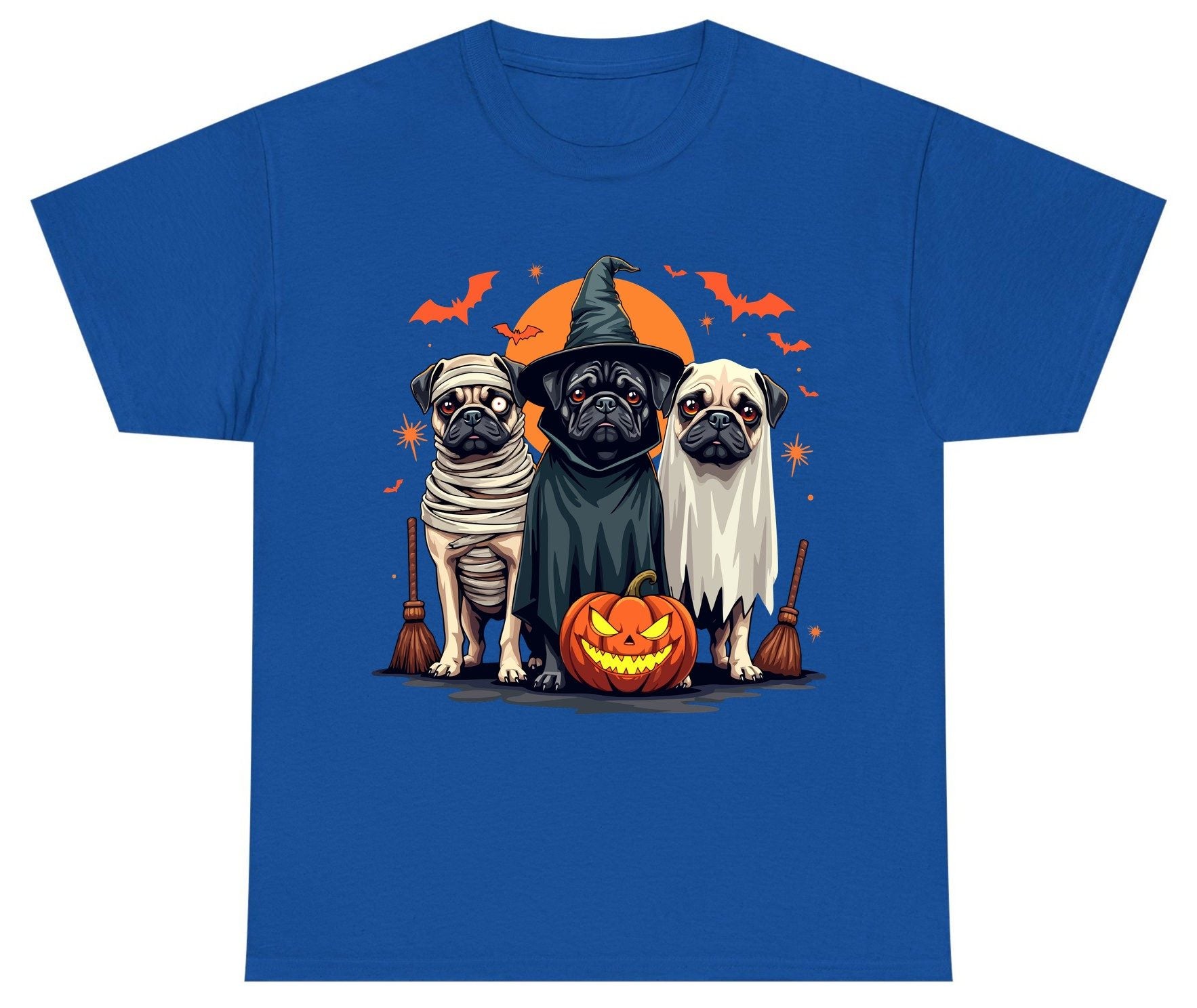 Halloween Pugs Costumes pugs Youth T-Shirt Royal product mockup