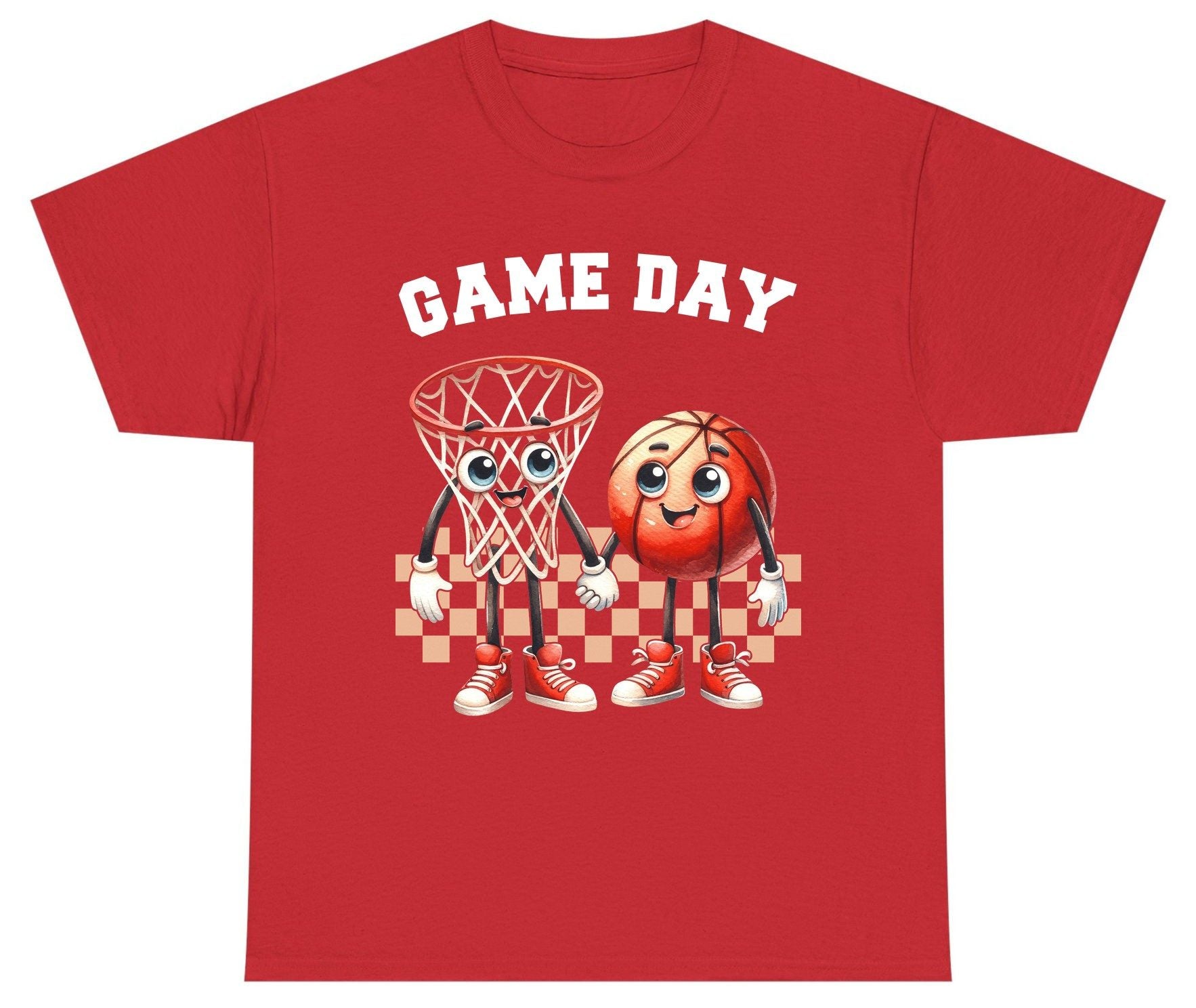 Game Day basketball Youth T-Shirt Red product mockup