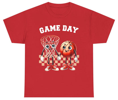 Game Day basketball Youth T-Shirt Red product mockup