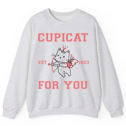 Cupicat Est 1823 for You cupid cat Sweatshirt Ash product mockup