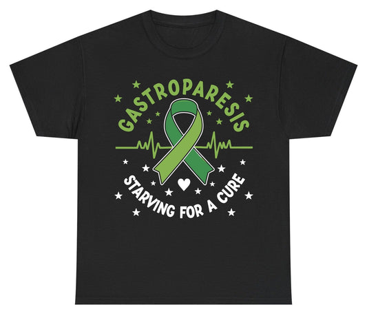 Gastroparesis Starving for a Cure gastroparesis awareness Youth T-Shirt Black product mockup
