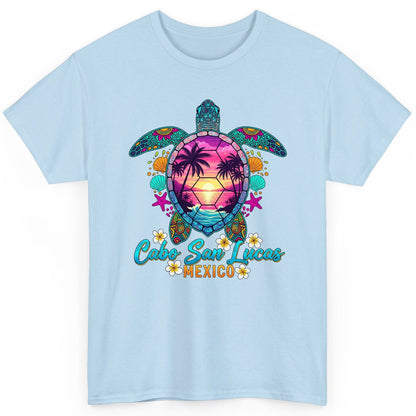 Cabo San Lucas Mexico sea turtle T-Shirt Light Blue product mockup