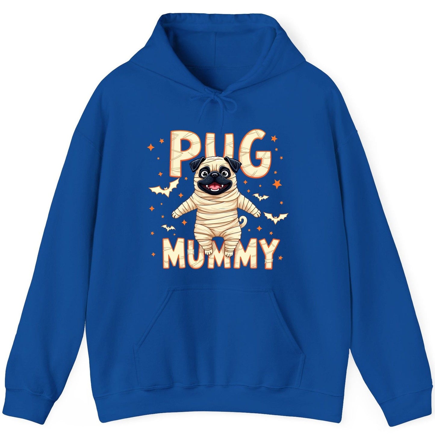Pug Mummy pug Hoodie Royal product mockup