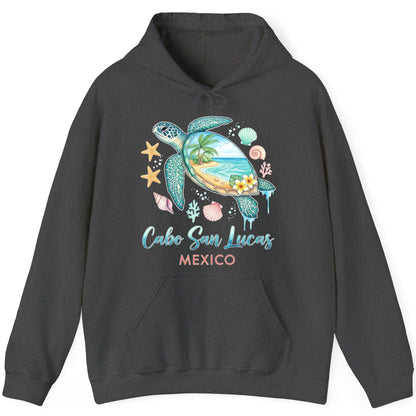 Cabo San Lucas Mexico sea turtle Hoodie Dark Heather product mockup