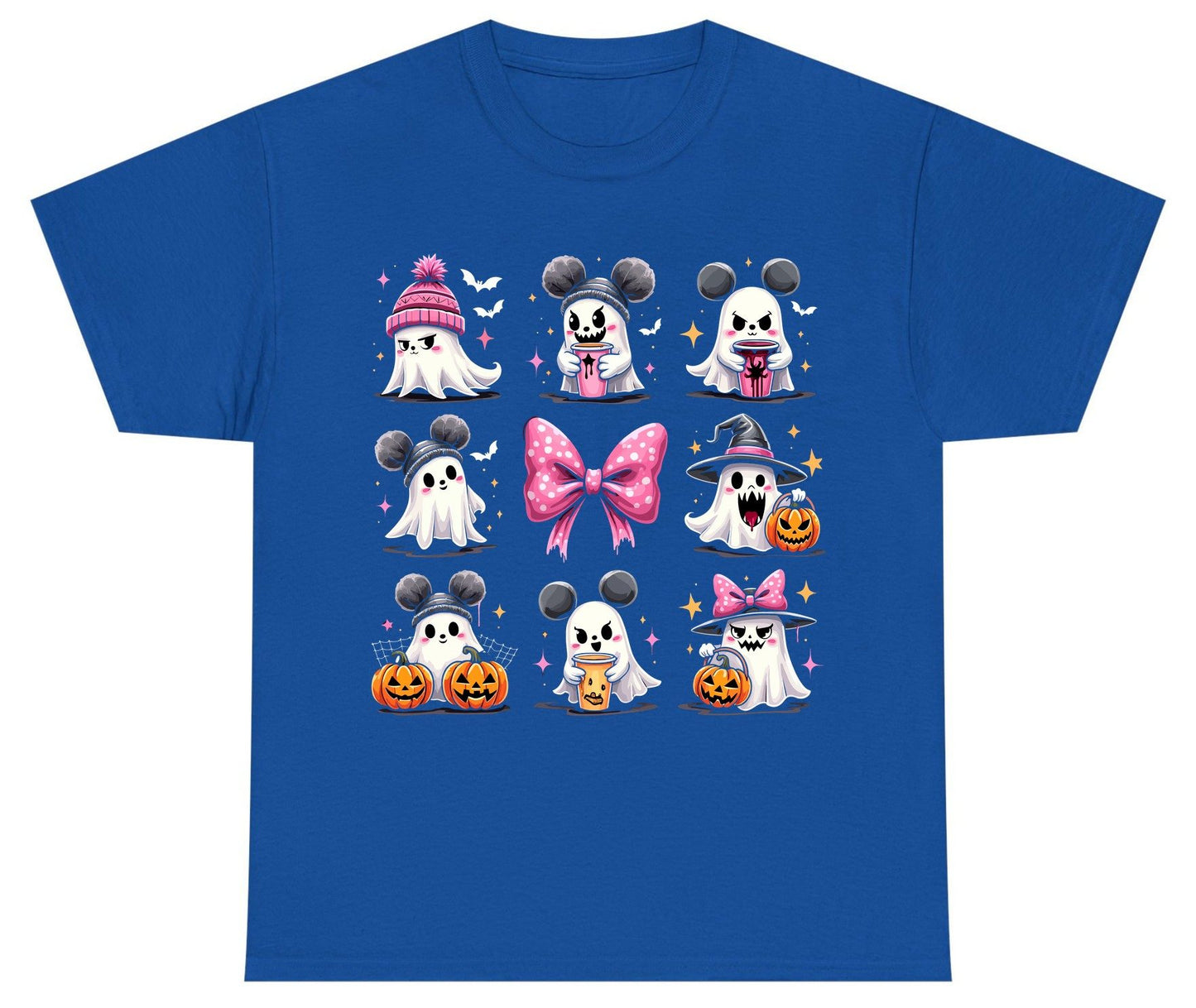 Cute Pink Halloween Ghosts Halloween ghosts Youth T-Shirt Royal product mockup