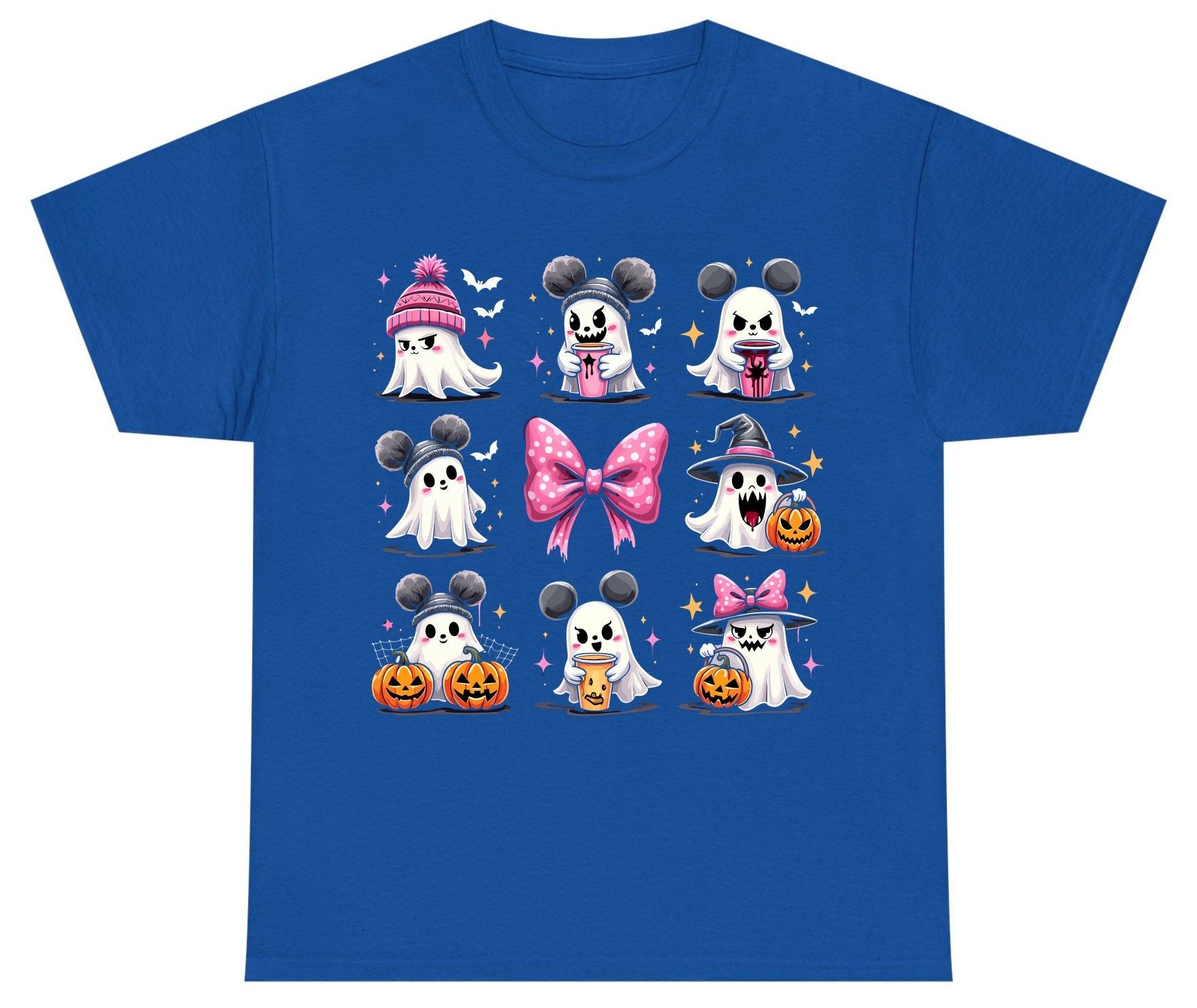 Cute Pink Halloween Ghosts Halloween ghosts Youth T-Shirt Royal product mockup
