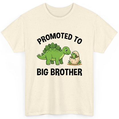 Promoted to Big Brother Dinosaur T-Shirt - product mockup - Natural