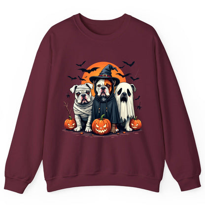 Halloween Bulldogs Costumes Halloween bulldogs Sweatshirt Maroon product mockup