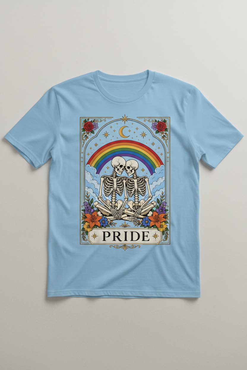 Pride Lgbtq T-Shirt - product mockup - Light Blue