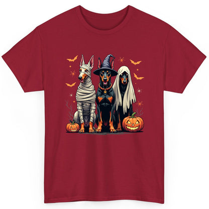 Halloween Doberman Trio doberman pinscher T-Shirt Cardinal Red product mockup