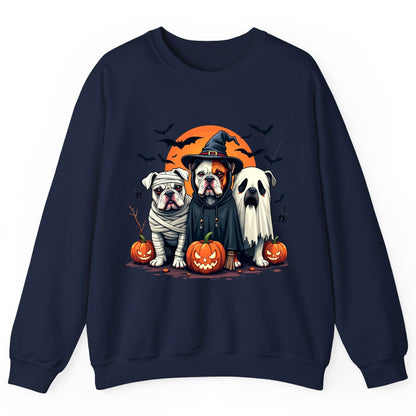 Halloween Bulldogs Costumes Halloween bulldogs Sweatshirt Navy product mockup