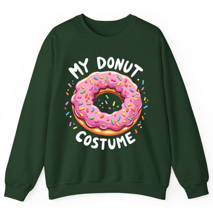 My Donut Costume donut Sweatshirt Forest Green product mockup