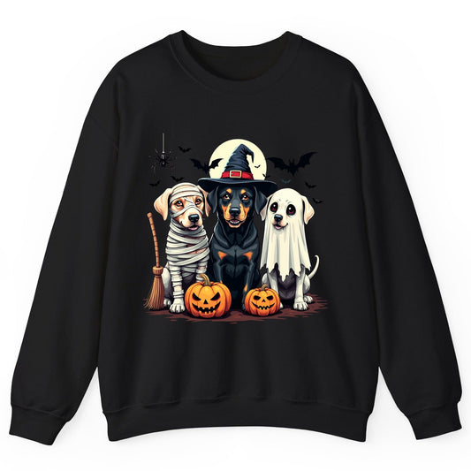 Halloween Dogs in Costumes dogs in Halloween costumes Sweatshirt Black product mockup