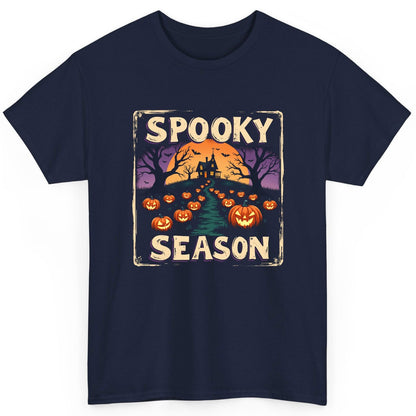 Spooky Season Halloween T-Shirt Navy product mockup