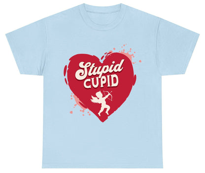 Stupid Cupid anti-Valentine's Day Youth T-Shirt Light Blue product mockup