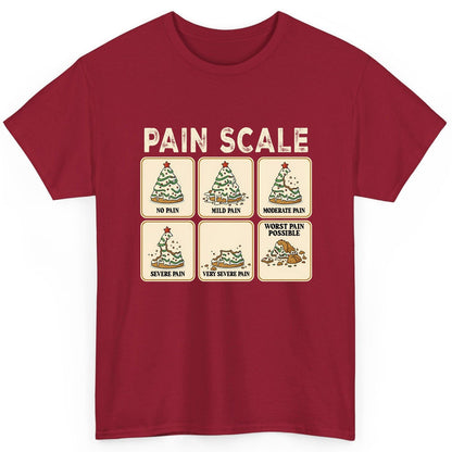 Pain Scale Christmas cookie pain scale T-Shirt Cardinal Red product mockup