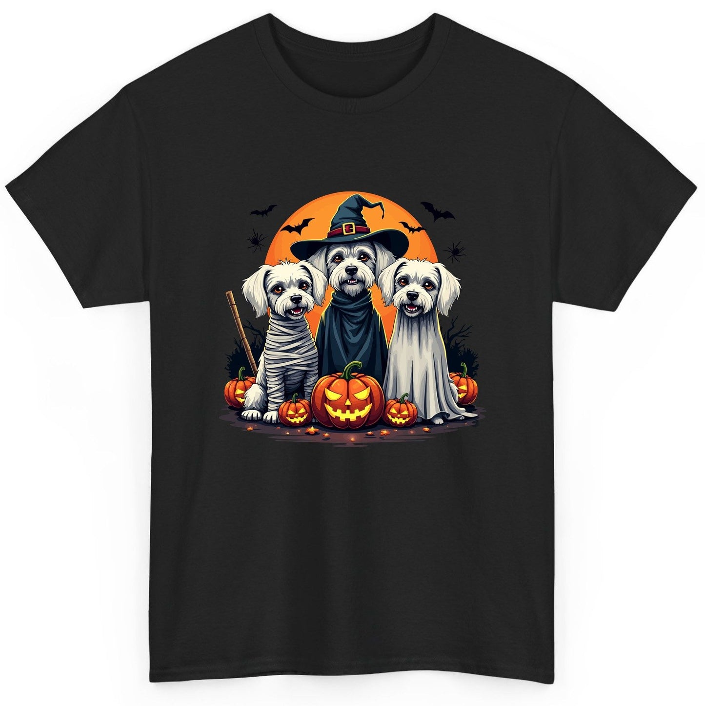 Halloween Dogs Costumes Halloween dogs T-Shirt Black product mockup