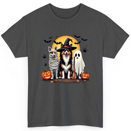 Halloween Dogs in Costumes Halloween dogs T-Shirt Dark Heather product mockup
