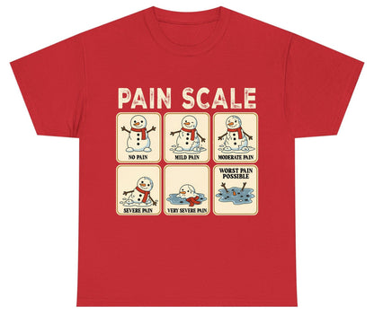 Pain Scale No Pain Mild Pain Moderate Pain Severe Pain Very Severe Pain Worst Pain Possible snowman Youth T-Shirt Red product