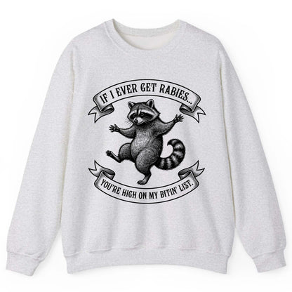 Subtle Raccoon Sketch raccoon Sweatshirt Ash product mockup