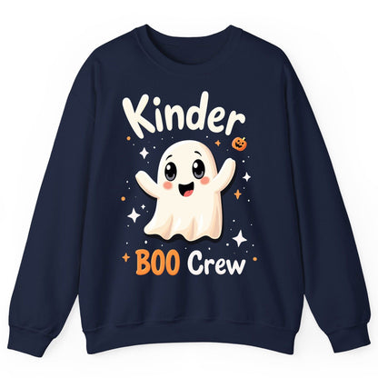 Kinder Boo Crew cute ghost Sweatshirt Navy product mockup