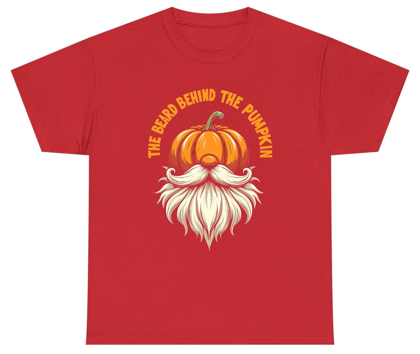 The Beard Behind the Pumpkin Halloween gnome Youth T-Shirt Red product mockup