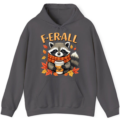 F ER All raccoon Hoodie Charcoal product mockup