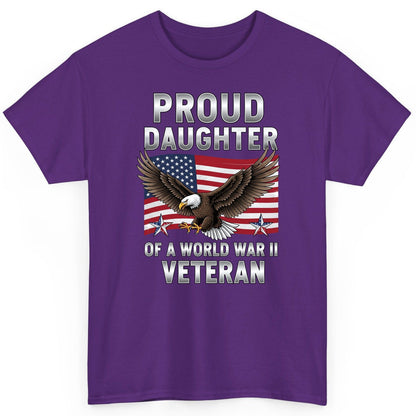 Proud Daughter of a World War Ii Veteran wwii veteran family T-Shirt Purple product mockup