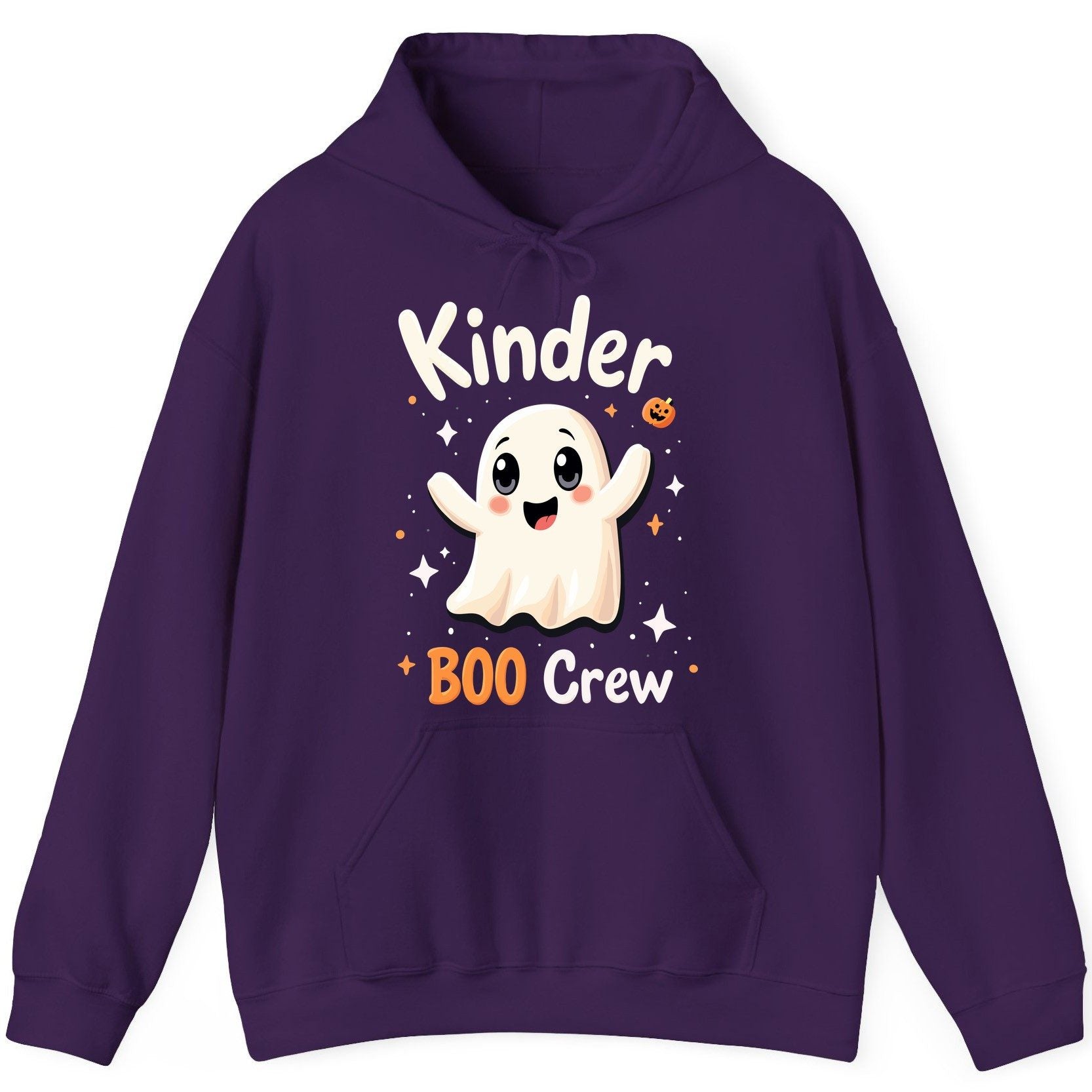 Kinder Boo Crew cute ghost Hoodie Purple product mockup