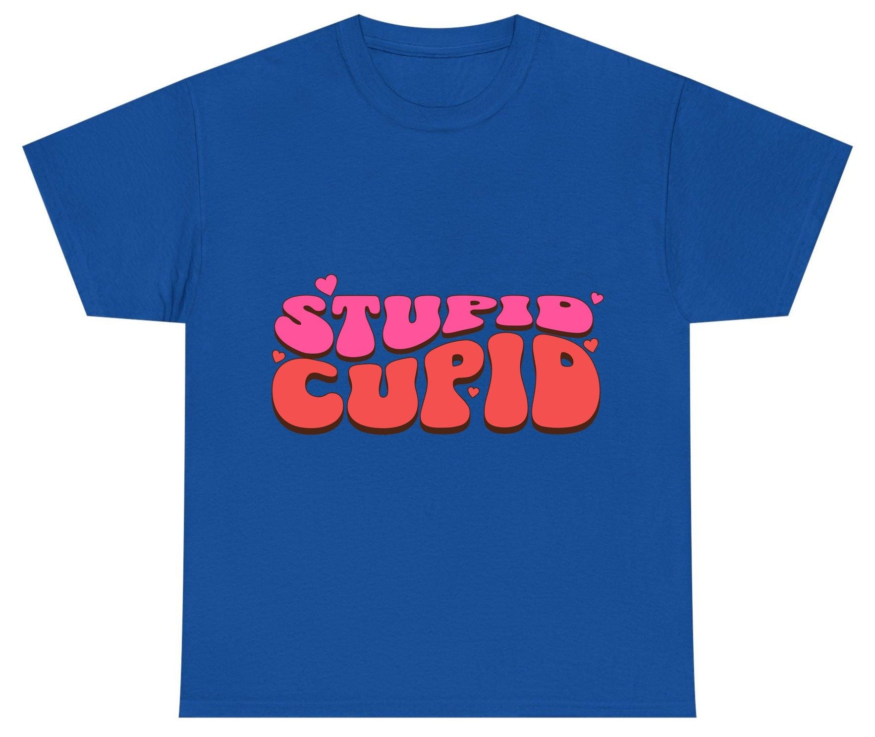 Stupid Cupid anti-Valentine's Day Youth T-Shirt Royal product mockup