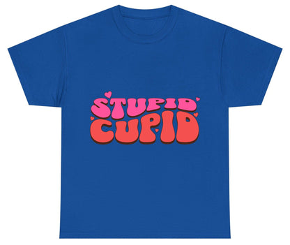 Stupid Cupid anti-Valentine's Day Youth T-Shirt Royal product mockup