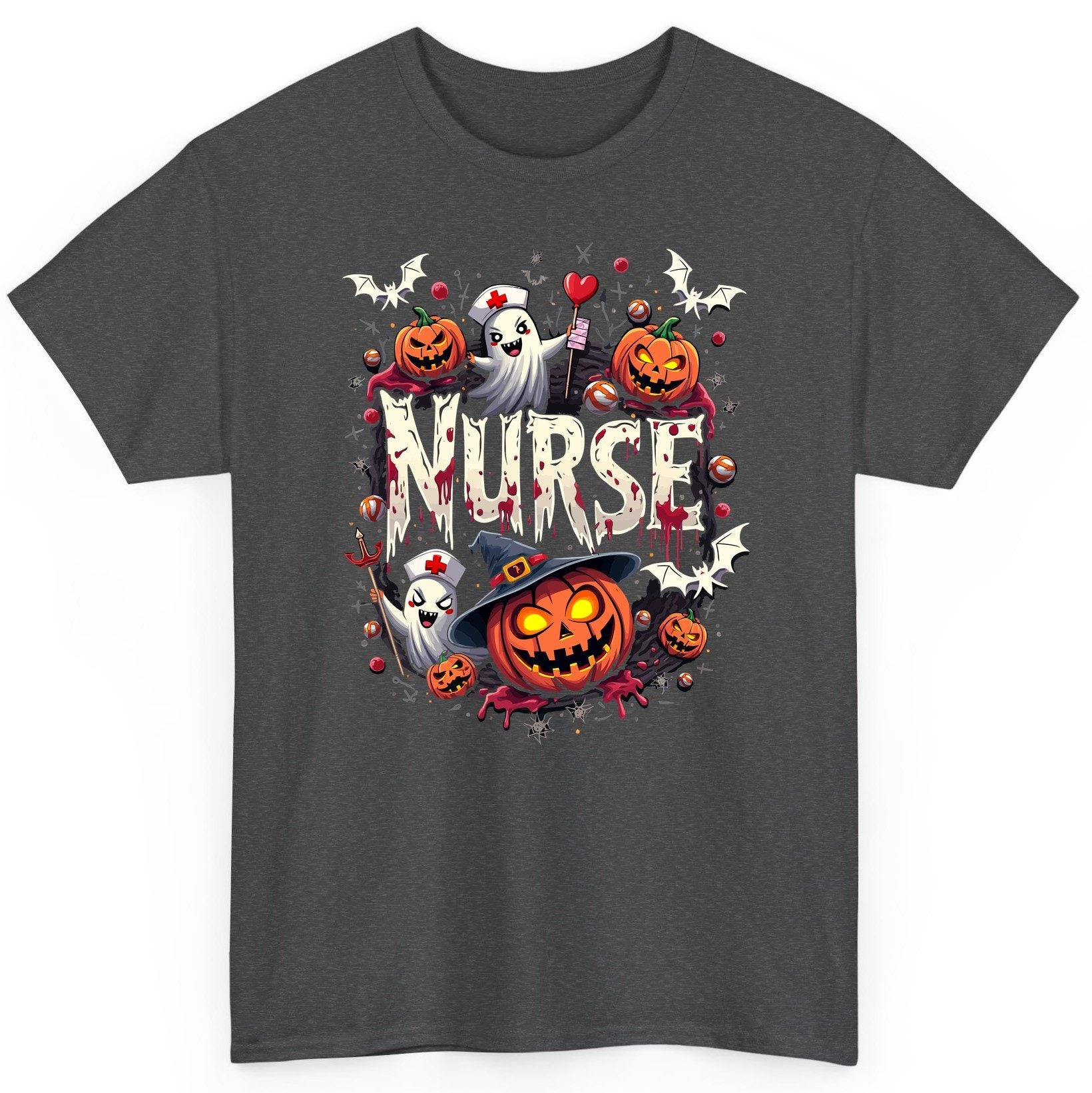 Nurse Halloween nurse T-Shirt Dark Heather product mockup