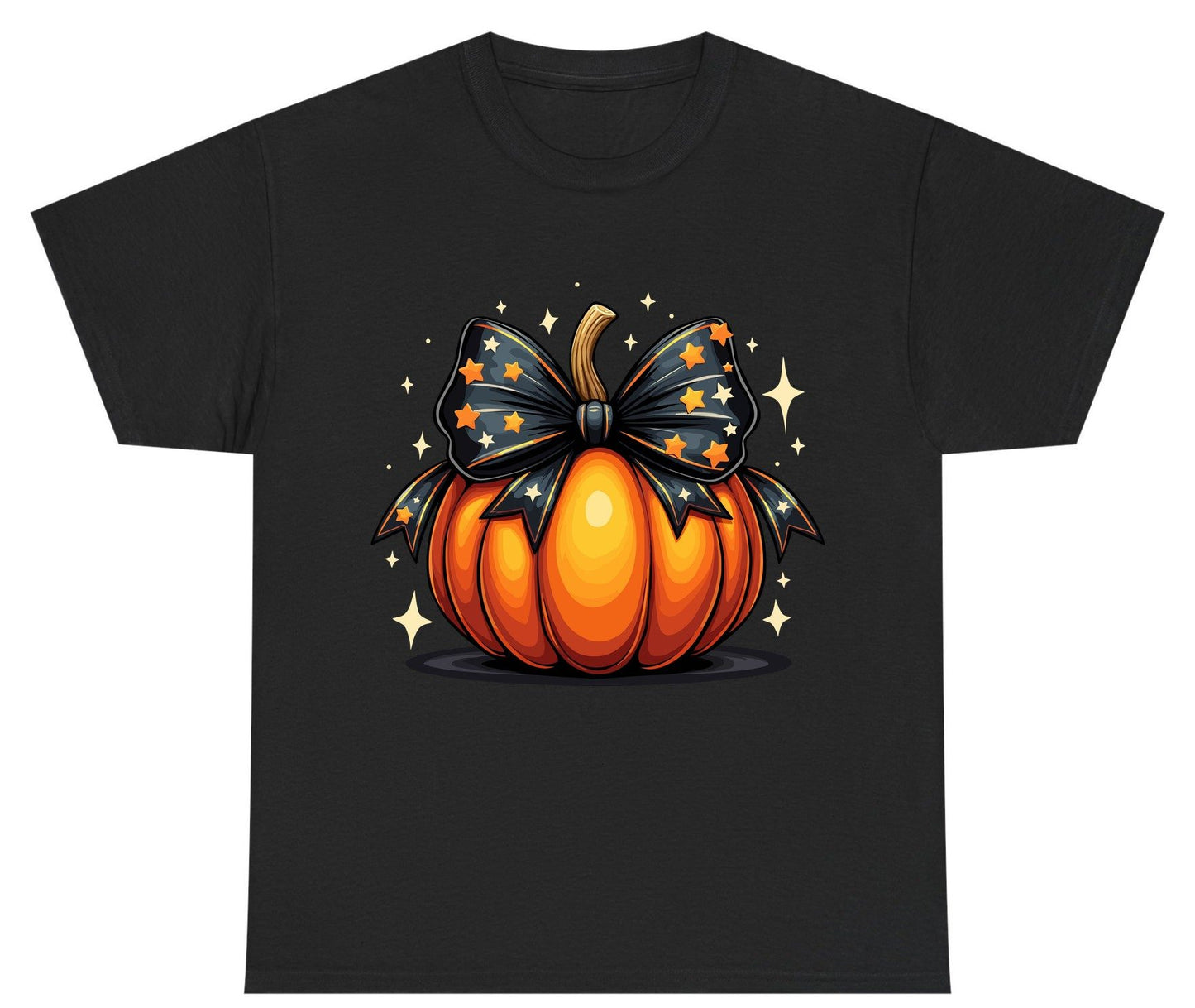 Starry Bow Pumpkin Halloween pumpkin Youth T-Shirt Black product mockup