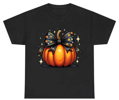 Starry Bow Pumpkin Halloween pumpkin Youth T-Shirt Black product mockup
